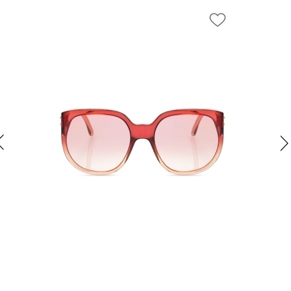 FENDI New Oversized Cherry Translucent Sunglasses w/Case, Authentication Card main image 10